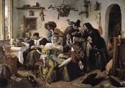 Jan Steen Topsy-turvy world painting